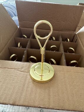 Gold Card/Photo Holder Stand with numbers 2-20